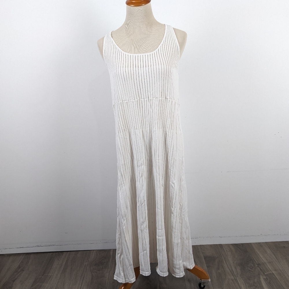 Marciano Off White Sheer Panel Maxi Dress Size Small Sleeveless - Picture 6 of 11